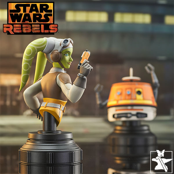 Gentle Giant Star Wars Rebels Hera and Chopper Bust Set
